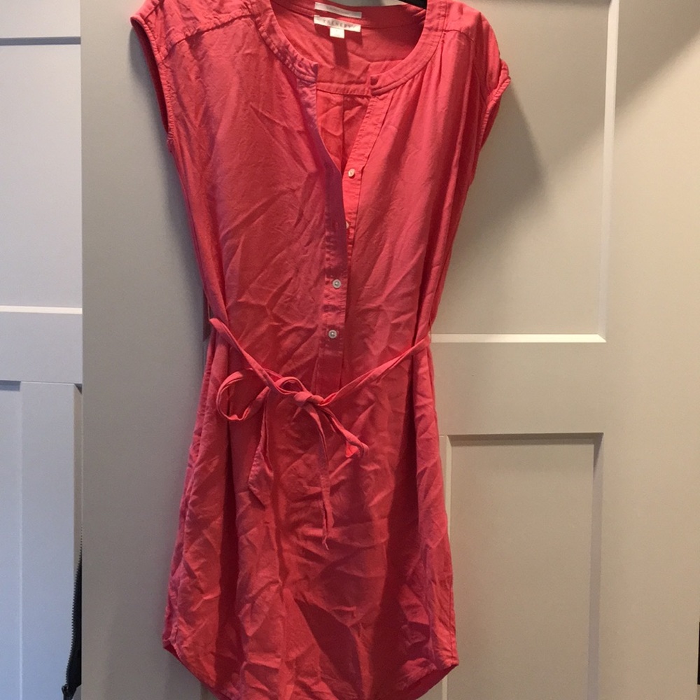 Belted dress with pockets